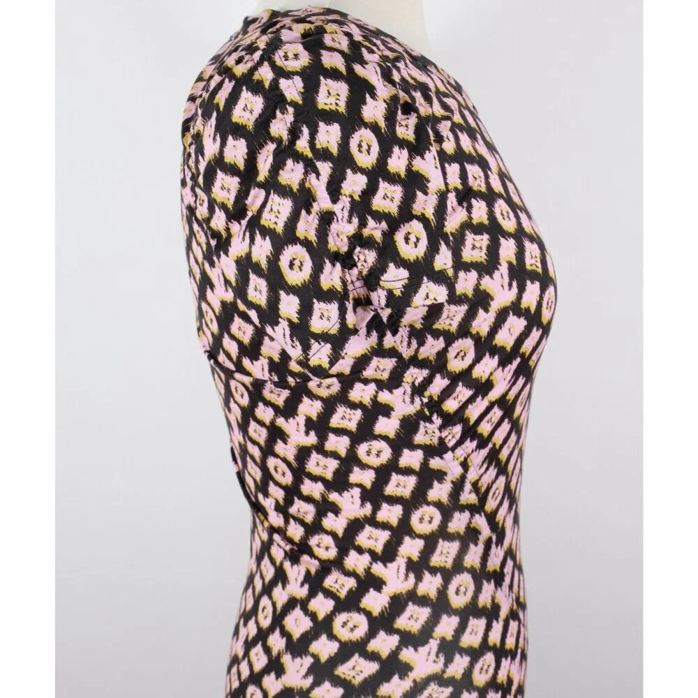 Louis Vuitton by Marc Jacobs dress top sz S stretch LV monogram bodycon pink - Picture 8 of 16